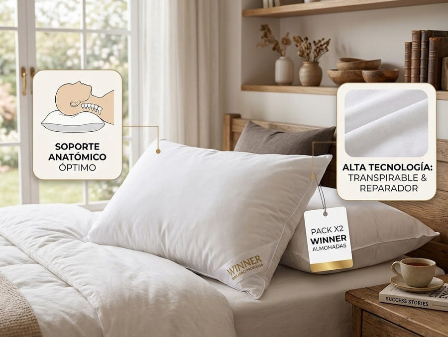 Pack x2 Almohadas Winner Descanso Profundo
